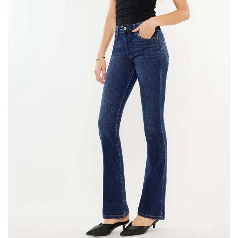 KanCan High Rise Bootcut Denim Jeans Medium Wash Size 23/0‎ NWT